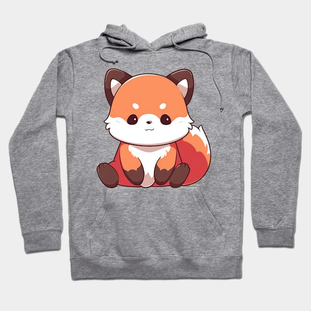 Simple drawn cute red panda Hoodie by SundayDonuts